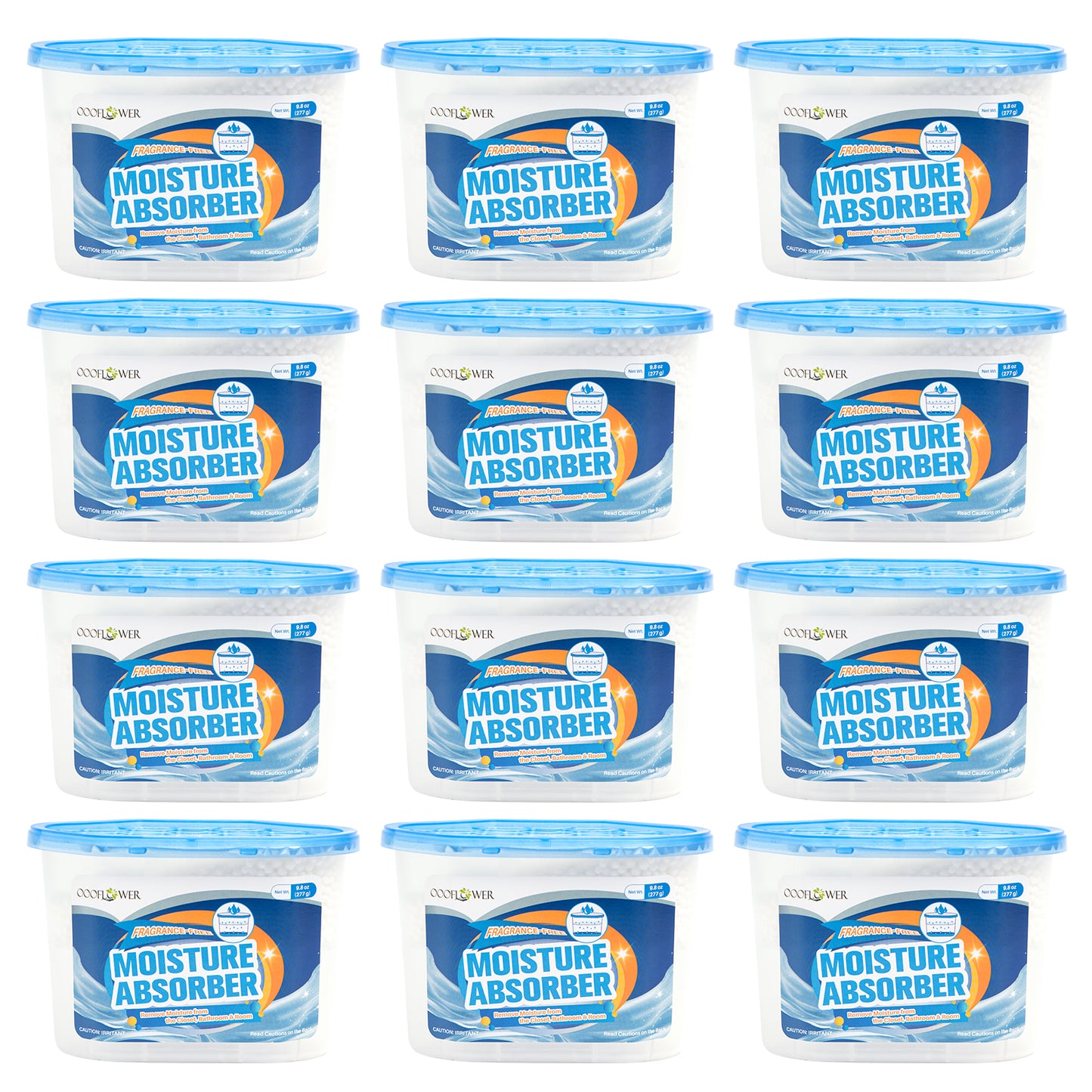 Moisture Absorber 3-Pack | Calcium Chloride, Leak-Proof, Fragrance-Free Dehumidifier