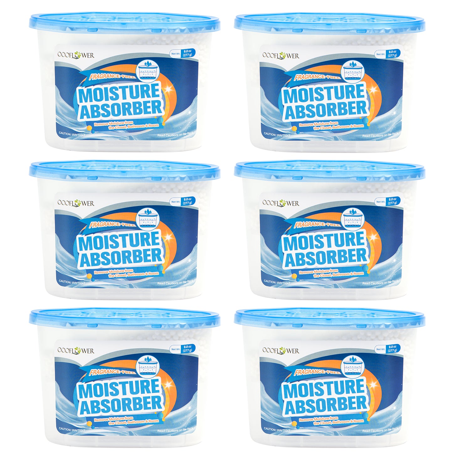Moisture Absorber 3-Pack | Calcium Chloride, Leak-Proof, Fragrance-Free Dehumidifier