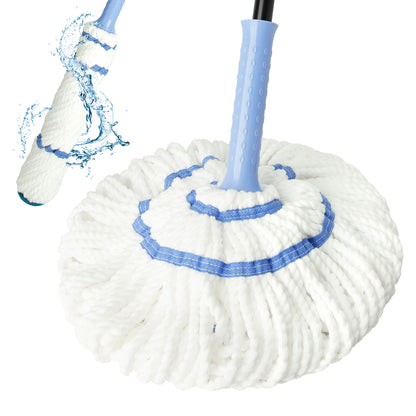 Self-Wringing Twist Mop, 57" Long Handle Microfiber Mop for Floor Cleaning