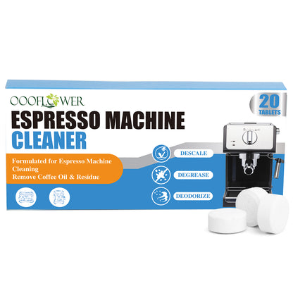 Coffee Machine Cleaning Tablets 20-Count | Descaling, Backflush, Limescale Remover