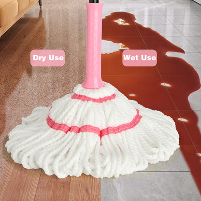 Self-Wringing Twist Mop, 57" Long Handle Microfiber Mop for Floor Cleaning