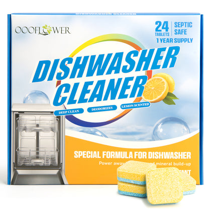 Dishwasher Cleaner Tablets, 24-Count | Deep Clean Odor, Scale & Hard Water Residue