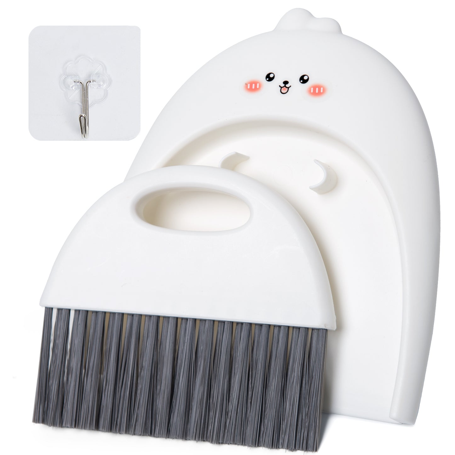 Mini Dustpan & Brush Set | Cute Animal Design, Handheld for Desktop & Home